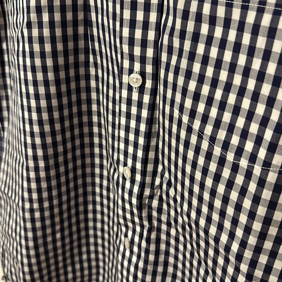 J. Crew blue checkered button down - Picture 4 of 5